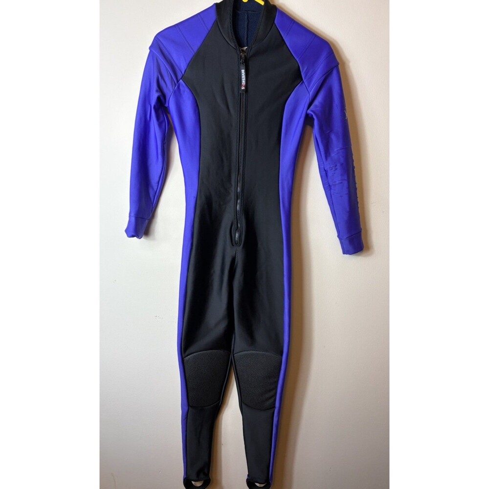 Diveskins Oztex Womens Medium Fleece Lined Scuba Dive Skin Wet Suit Purple Surf